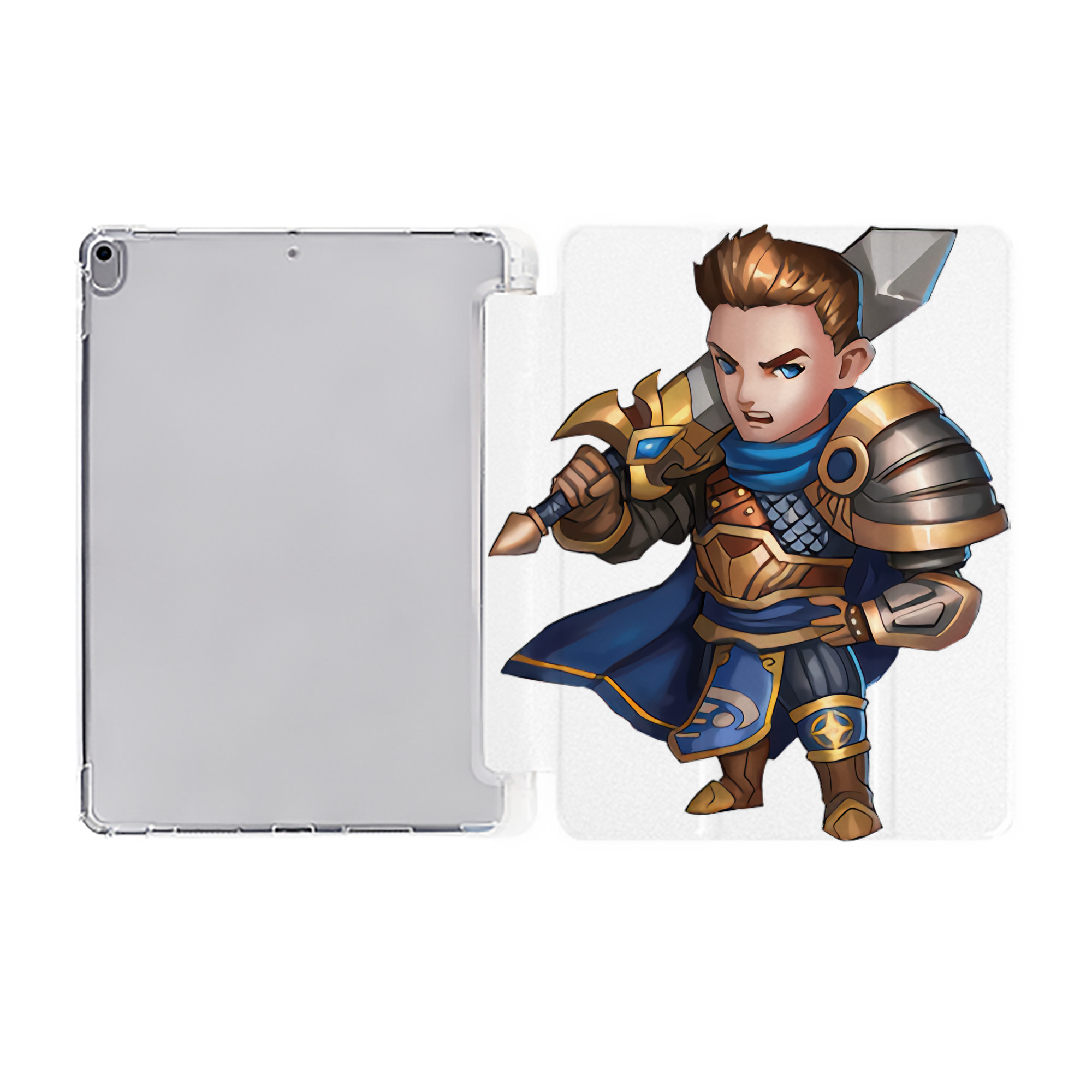 （画像用） リーグ・オブ・レジェンド League of Legends LOL IPad ケース ペン収納付き 三つ折りスタンド PUレザー×シリコン 対応機種9.5/10.5/10.9インチ